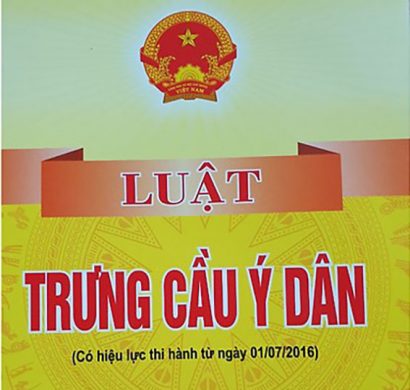 Chủ trì soạn thảo thành công Luật Trưng cầu ý dân