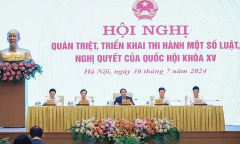 Chính phủ tổ chức Hội nghị quán triệt, triển khai một số luật, nghị quyết của Quốc hội khoá XV