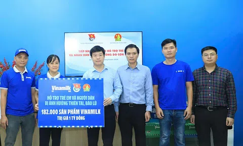 VINAMILK hỗ trợ gần 3 tỷ đồng sản phẩm dinh dưỡng thiết yếu cho 10 tỉnh thành ảnh hưởng bão lũ