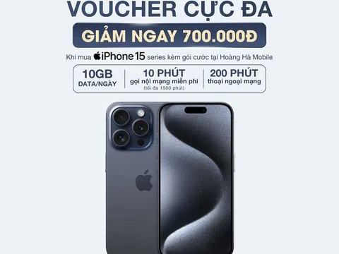 Tận hưởng data tốc độ cao lên tới 10 Gbps/ngày đi kèm ưu đãi cực sâu khi mua iPhone 15 series