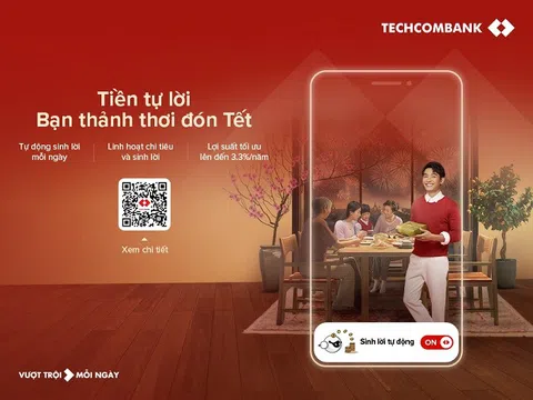 Techcombank ra mắt tính năng mới: Bật để “tiền tự sinh lời”